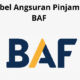 Tabel Angsuran Pinjaman BAF Jaminan BPKB Motor Terbaru