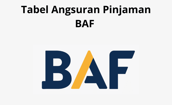 Tabel Angsuran Pinjaman BAF Jaminan BPKB Motor Terbaru